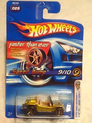 Hot Wheels 2005 First Edition FTE SpeedBump Card ERROR With Gold FTE Meyers Manx • $34.99