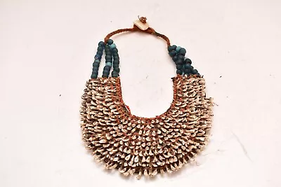 RARE Naga Heirloom Antique Trade Bead Necklace W Goat Teeth Beading Nagaland • $241.50