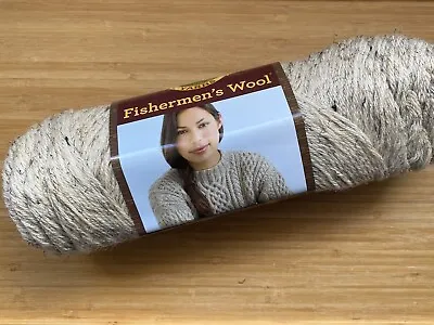 Lion Brand Fishermen’s Wool Birch Tweed 227g Aran Weight • £5