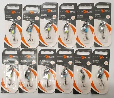 $16.99 • Buy 12 Trout Panfish Spinners Lot - Dozen 1/4oz SEXY  South Bend Techny Spinnin Lure