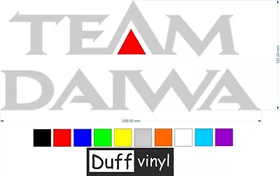 Team Daiwa Fishing Decal - 300mm X2 • $6.30