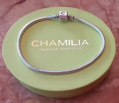 CHAMILIA 21 Cm Charm Bracelet 925 Sterling Silver • £19