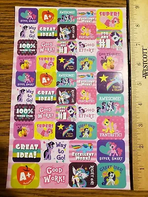 46 Stickers. My Little Pony Friendship Is Magic Stickers Single Sheet.  • $2