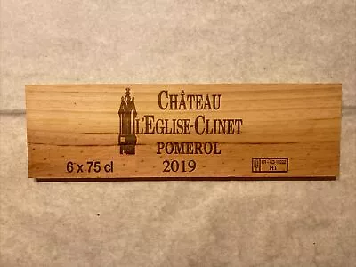 1 Rare Wine Wood Panel Château L’Eglise Clinet Vintage CRATE BOX SIDE 3/24 1277 • $7.95