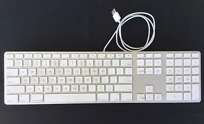 Apple Wired Full Size Keyboard Model A1243 Numeric Keypad USB VGUC All Keys Work • $13.50