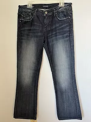 Vigoss Women’s Size 11/12 The Chelsea Bootcut Dark Blue Jeans 33” Long 5 Pocket • $13.59