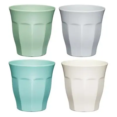 Colourworks Melamine Plastic Cups Set Of 4 Picnic Mugs 280Ml Classic Colour • £11.99