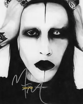 Marilyn Manson Signed 8x10 Photo Reprint Autographed Christmas Man Cave Gift • $8.49