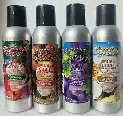 Smoke Odor Exterminator 7 Oz Large Spray Four Cans Assorted • $49.99