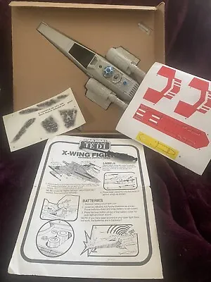 $275 • Buy Vintage 81 Star Wars Battle Damaged X-Wing Fighter Lights Sound Box Instructions