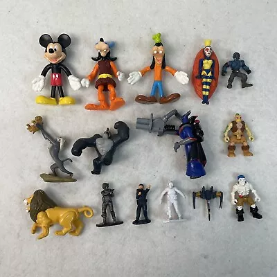 Lot Of  15 Random Disney/Cartoon Figures Star Wars Goofy Mickey Mouse Lion King • $0.99