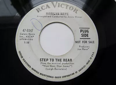 Marilyn Maye ‎– Step To The Rear / For Those In Love - VG+ Vinyl 45 Rpm Record • $3.99