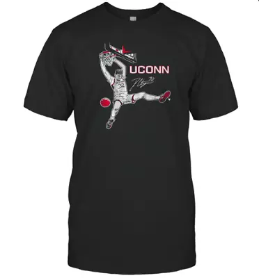 Uconn Huskies Basketball Donovan Clingan Signature Slam T-Shirt • $24.99