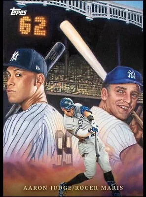 2022 Topps Game Within The Game #15 Aaron Judge | Rodger Maris Celebrating 62 Hr • $10