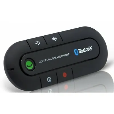 Wireless Multipoint Bluetooth Hands Free In Car Speakerphone Sun Visor Clip Kit • $19.80