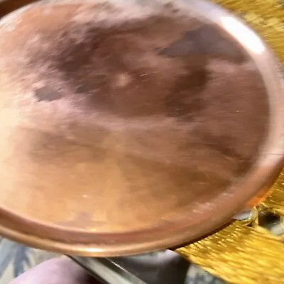 Vintage Copper Round Tray Lightly Hammered 9” • $30