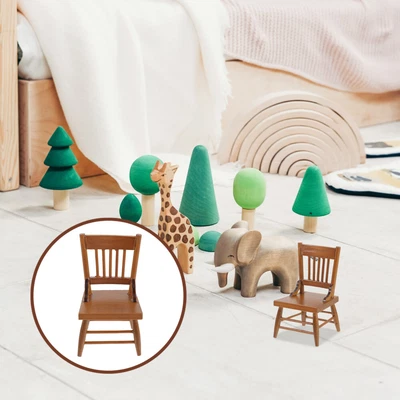 $8.73 • Buy Miniature Chair Small Doll Furniture For Doll Decor Room