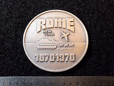 Rome New York Centennial Medal - 1870-1970 - Metal Arts Co. - .999 Silver • $28