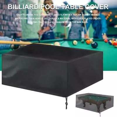 7/8/9ft Polyester Waterproof Fabric Outdoor Pool Billiard Table Dustproof Cover • $41.89