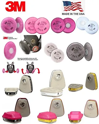 3m Ppe Respiratory Protection Replacement Respirator Cartridges Filters Usa Made • $36.05