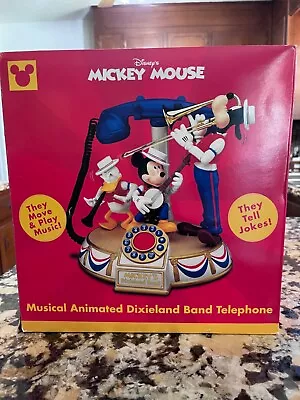  Disney Mickey Mouse Musical Animated Dixieland Band Telephone NEW • $150