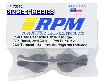 RPM 73572 ECX Rear Axle Carriers Black; RUCKUS BST CIRCUIT Torment 2wd HH • $12.35