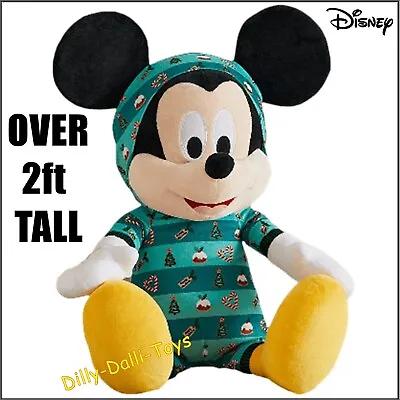 Large Disney Mickey Mouse Soft Toy Over 2ft Tall Christmas Plush Teddy Age 0+ • £14.99