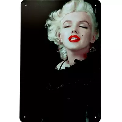 Marilyn Monroe Pinup Metal Sign 12  X 8  (Reprint) The Black Sessions M Greene • $13.50