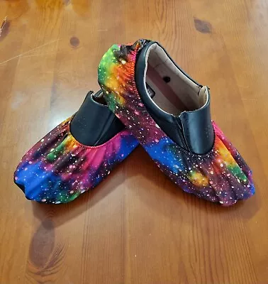 Handmade Bowling Shoe Covers - Rainbow Galaxy (Extra Large) • $30