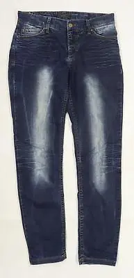 £5.50 • Buy MAC Womens Blue Cotton Straight Jeans Size 30 In L30 In Slim Zip