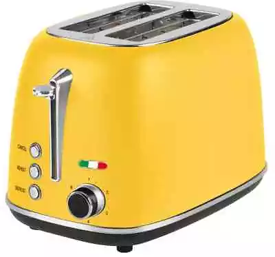 $59.99 • Buy Vintage Electric 2 Slice Toaster Stainless Steel (YELLOW)