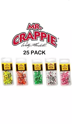 Strike King Mr. Crappie Jig Heads 25 Pack Choice Of Size & Colors • $9.49