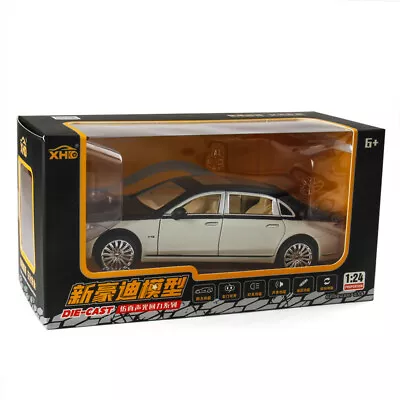 Sound & Light Alloy Metal 1/24 Car Model Gift Collection For Benz Maybach S680 • $46.05