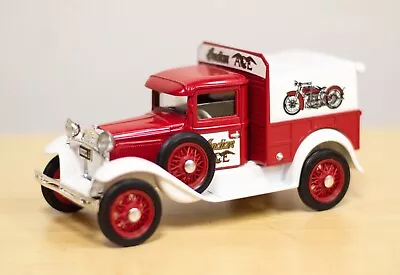 Vintage SpecCast Ford Model A Pickup 1:25 Scale Coin Bank Indian Ace Motorcycle • $20