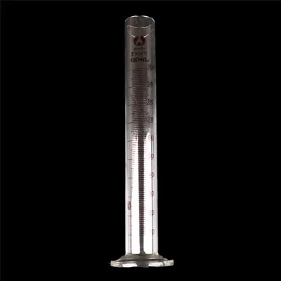 Graduated Glass Measuring Cylinder Chemistry Laboratory Measure ZC • £6.57
