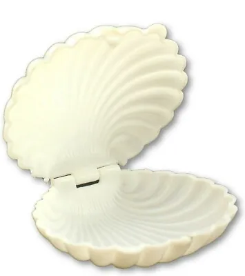 £9.71 • Buy 2.5 Inch White Plastic Seashell Clam Shell Party Favors Bulk 10 Pieces