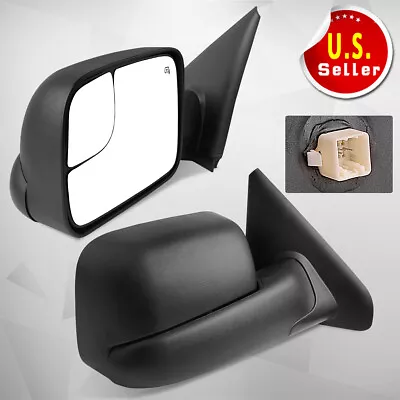 L&R Power Heated Tow Mirrors For 03-08 Dodge RAM 1500 2500 3500 Flip-Up Pair • $103.90