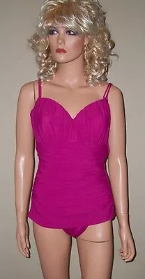  $152 Victoria Secret Retro Magicsuit Fuchsia Swimsuit 6 • $69.99