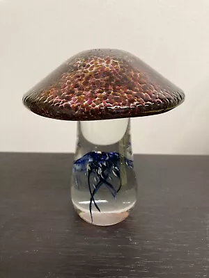 Heavy Glass Mushroom Paperweight • $30