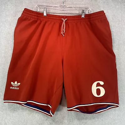 Vintage Adidas Shorts Men's 3XL Red Stripe Trefoil Basketball Gym Y2K • $19.99