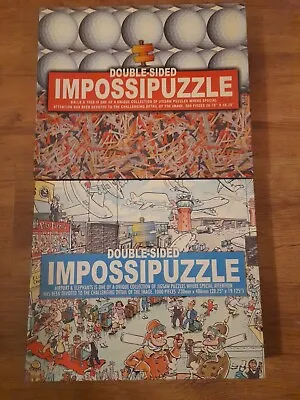 2 Impossipuzzle Jigsaw Puzzles. Balls & Tees/Airport &Elephants. Unchecked. • £2.99