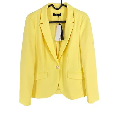 S.Oliver Yellow Tailored Shape Blazer Jacket Size EU 38 UK 12 US 8 • $31.43