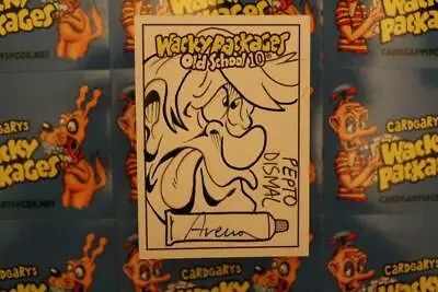 2022 TOPPS WACKY PACKAGES OLD SCHOOL 10 SKETCH CARD ~ PEPTO DISMAL By ARENA 8717 • $49.99