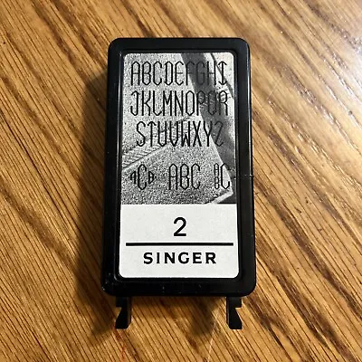 Vintage 1984 Singer Sew Ware Cartridge No. 2 Monograms - Machine Model 6268 • $6.99