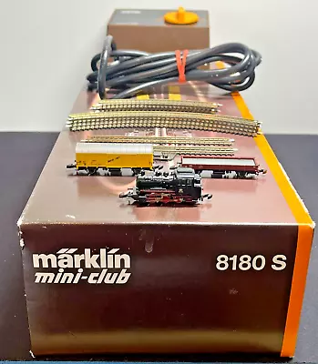 Z Scale Marklin 8180s BR89 Starter Set W/ 2 Freight Cars Track And Transformer • $175.99