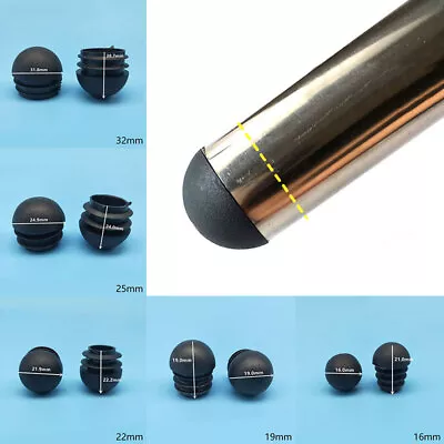 £2.63 • Buy 10pcs Plastic Furniture Leg Plug Blanking End Caps Insert Chair Round Pipe Tube