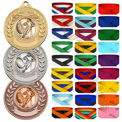 Rugby Medals & Ribbons Rugby Medal Packs Various Sizes & Colours Rugby Awards • £59.95