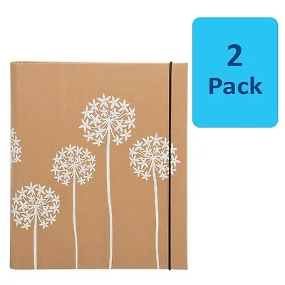 £8.99 • Buy 2 X WHSmith Eco Floral  Ringbinder Folder With Metal Clasp Closure
