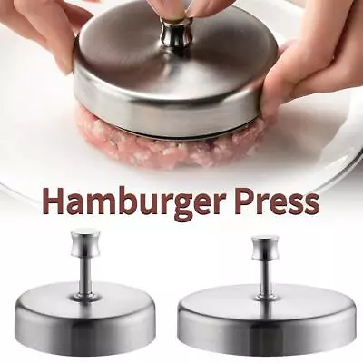 Non-stick Burger Press Hamburger Patty Maker Kitchen Stainless StI1 Mol • £7.44