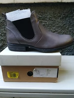 EOS Portugal Size EU 37 AU 6-6.5  Leather Pull On WILL-W Ankle Boots BNWT In Box • $99.95